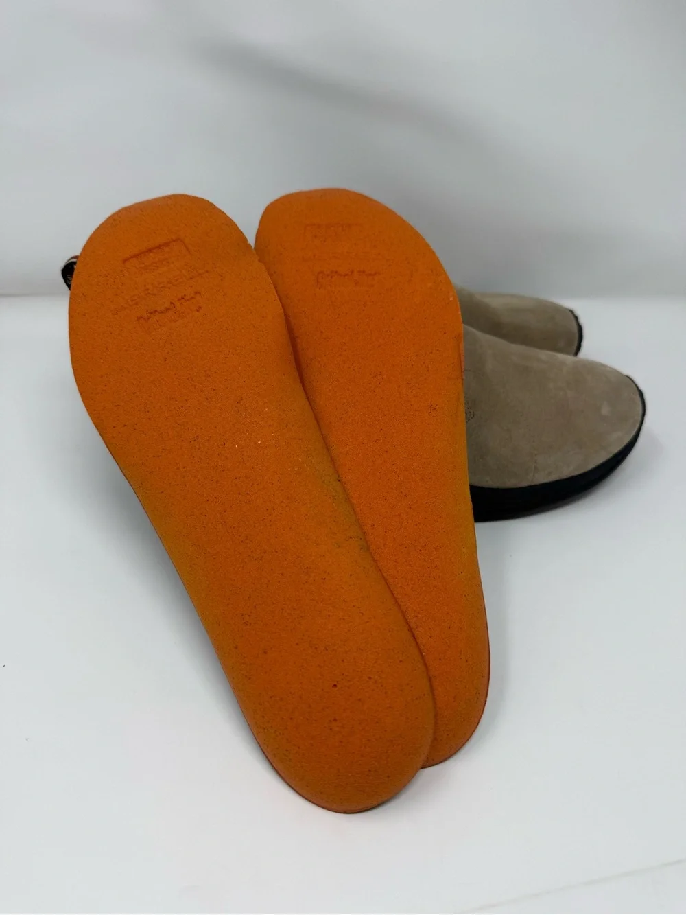 Merrell Taupe Suede Slip-On Loafers